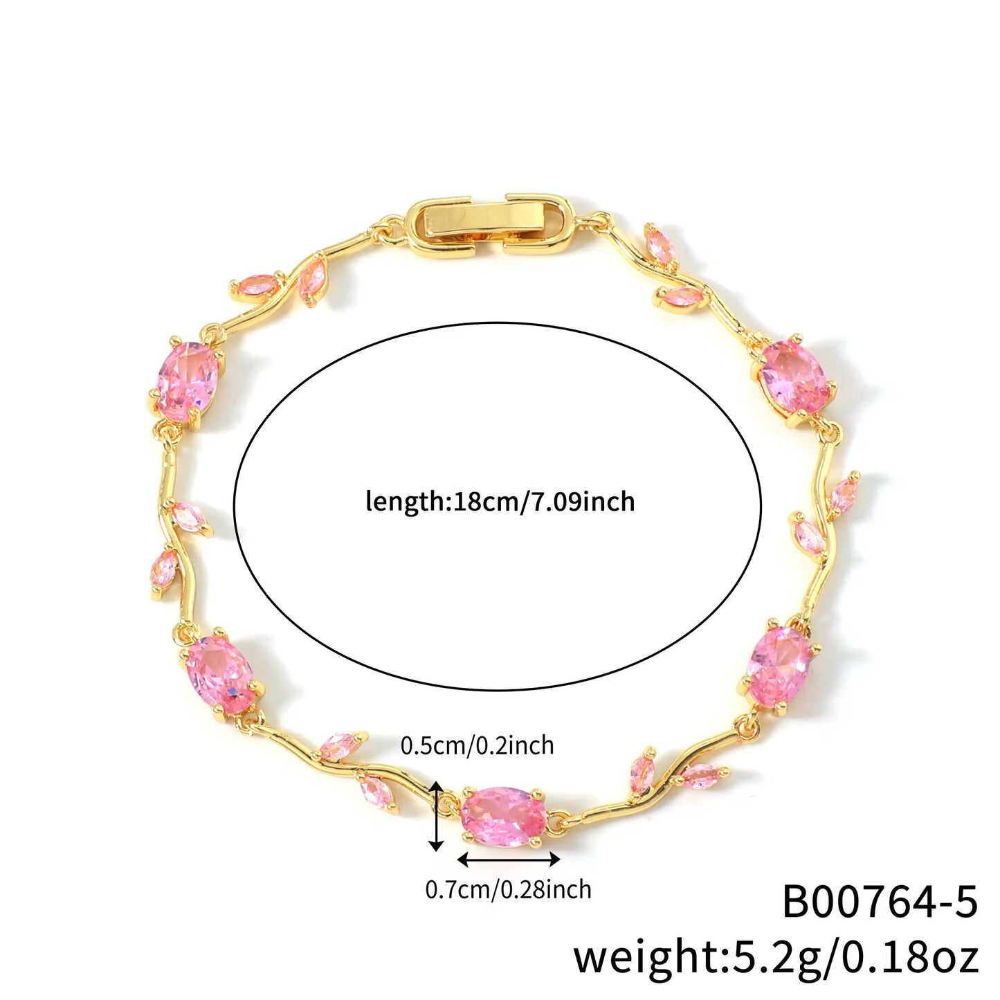 Tulip Gold Bracelets - 18k PVD Gold plated
