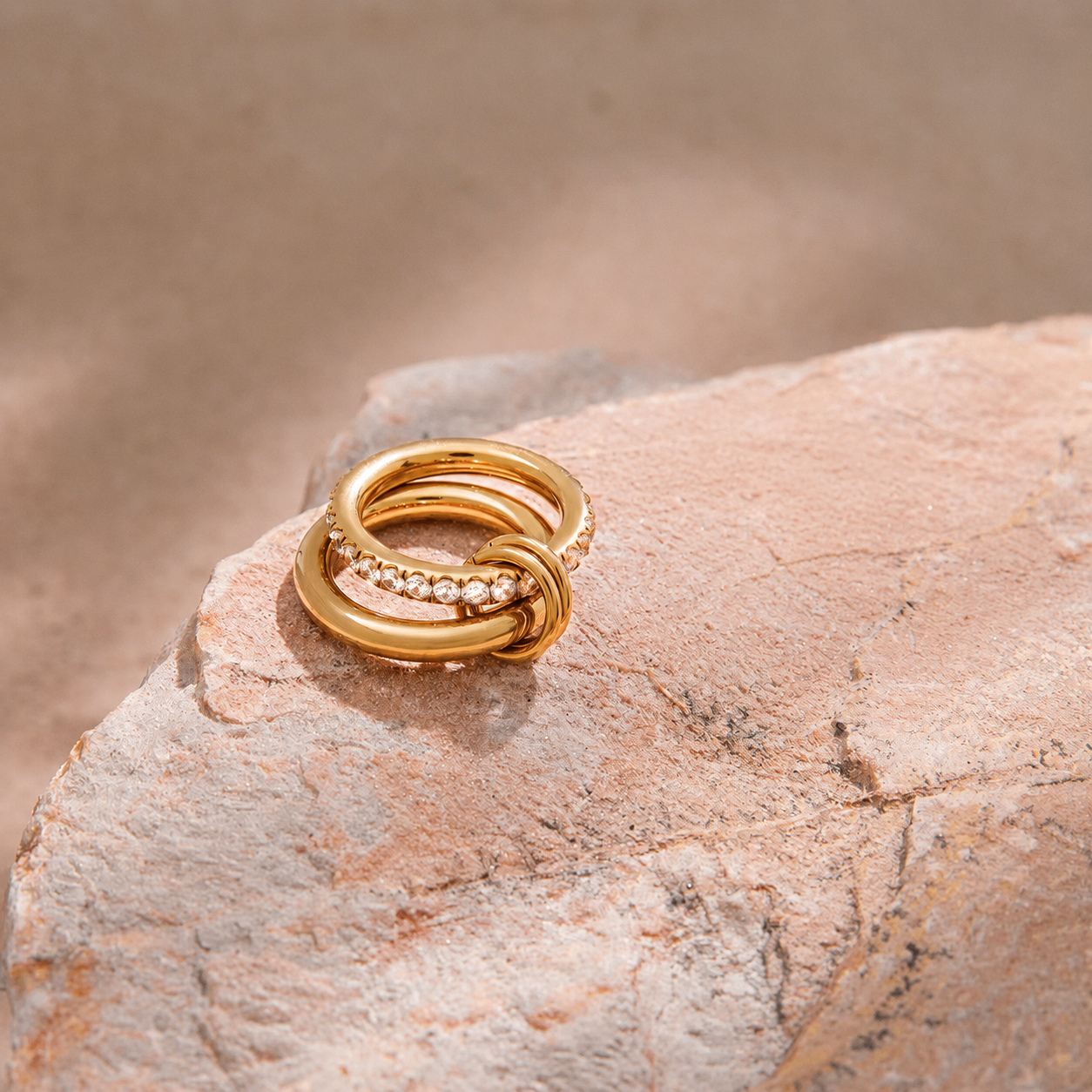 Velora Crystal Knot Ring