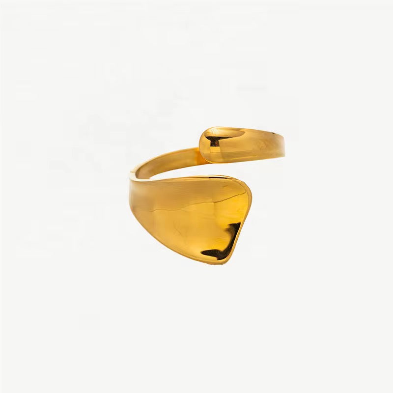 Solace Gold Wrap Ring – 18K Gold PVD Adjustable Ring