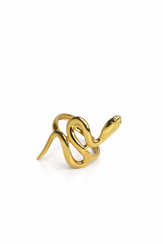 Serpent Luxe Ring – 18K PVD Gold Plated Snake Statement Ring
