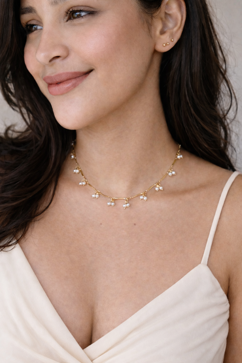 Pearla Grace Necklace – 18K PVD Gold Plated Pearl Chain