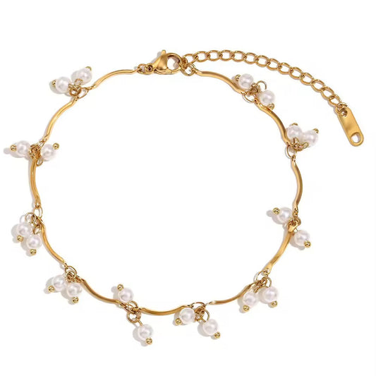 Amélie Pearl Bracelet – 18K PVD Gold Plated