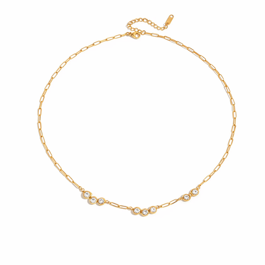 18K PVD Gold Bar Necklace