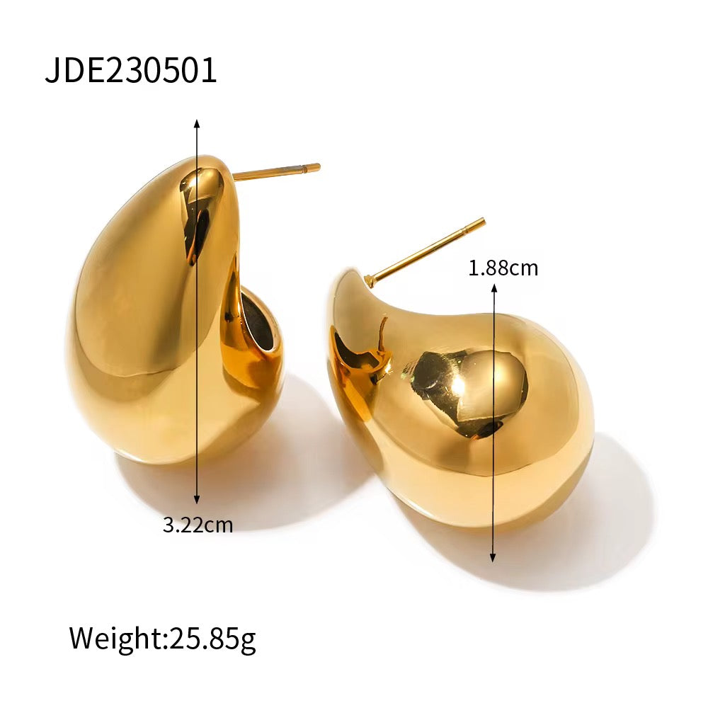 Teardrop Stud Earrings