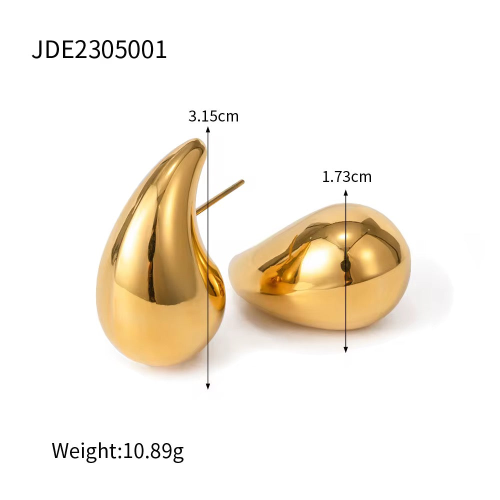 Teardrop Stud Earrings