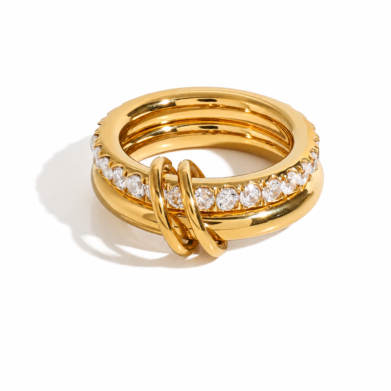 Velora Crystal Knot Ring
