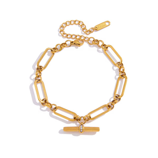 Monaco Gold Link Bracelet