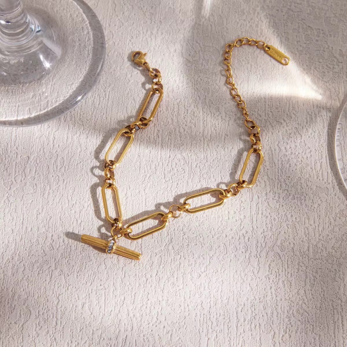 Monaco Gold Link Bracelet